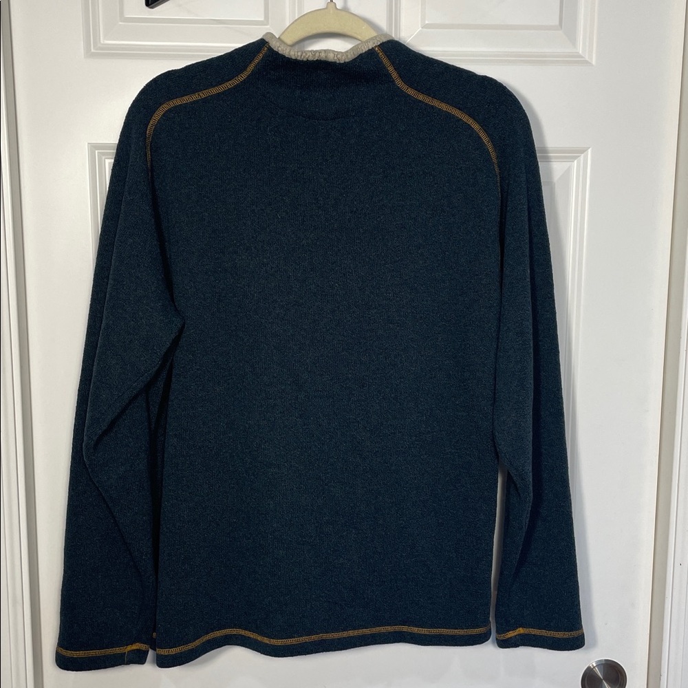Kuhl Men’s Stovepipe Alfpaca Fleece Pullover Large Shearling-lined Collar Blue - Picture 8 of 16